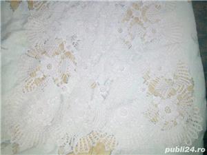 Fata de masa si mileuri din macrame vechi crosetate manual colectie - imagine 6