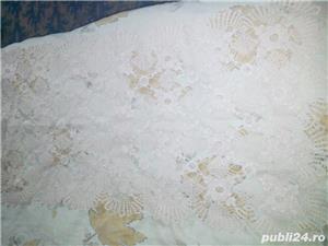 Fata de masa si mileuri din macrame vechi crosetate manual colectie - imagine 8