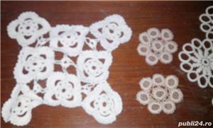 Fata de masa si mileuri din macrame vechi crosetate manual colectie - imagine 3