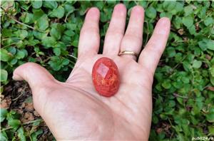 Inel Coral fatetat si Argint 925 - IN989 - inel rosu, cadou romantic, cadou sotie - imagine 2