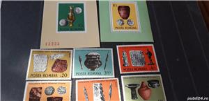 Timbre Romania-Arheologie,8 poze,nestampilate,MNH