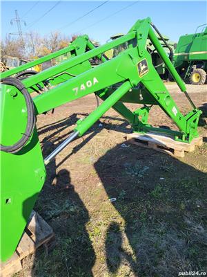 Incarcator John Deere 740 A, complet cu cupa multifunctionala, 4,2 metri, cel mai mare pe John Deere - imagine 6