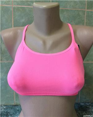 Bustiera super sexy roz neon fete femei mar. S M slim (noua-eticheta) - imagine 2