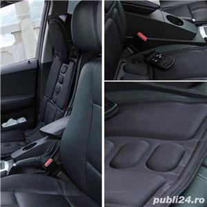 Husa Incalzire Scaun Universala Auto sau de Birou 5 Moduri de Masaj 3 Nivele de Intensitate 3 Viteze - imagine 8
