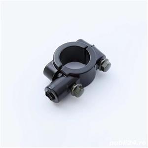 SUPORT OGLINZI adaptor clema PRINDERE oglinda MOTO motocicleta scuter ATV bicicleta trotineta - imagine 3