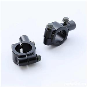 SUPORT OGLINZI adaptor clema PRINDERE oglinda MOTO motocicleta scuter ATV bicicleta trotineta - imagine 9