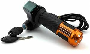 MANETA ACCELERATIE trotineta bicicleta electrica scuter electric CONTACT cu CHEIE voltmetru - imagine 3