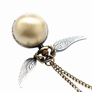 CEAS de buzunar cu lantisor Casual Harry Potter Quidditch Golden Snitch Pocket - imagine 3
