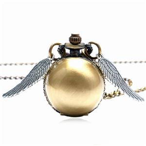 CEAS de buzunar cu lantisor Casual Harry Potter Quidditch Golden Snitch Pocket - imagine 5