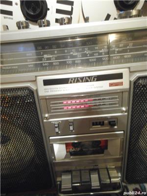 RADIO CASETOFON RISING SRC-2005 OPS 20cm Woofers Stereo Cass Recorder - imagine 4