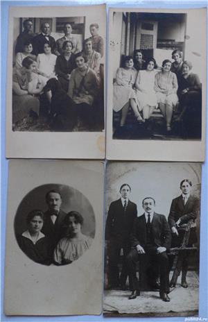 4 fotografii (CP) de familie, perioada interbelică
