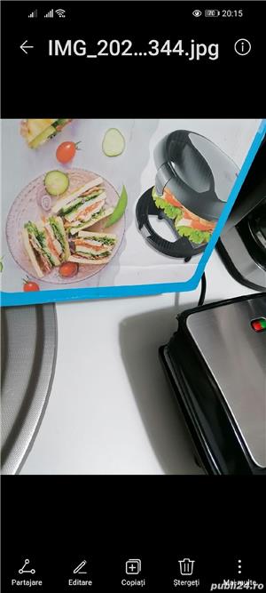 Vând sandwichmaker star Light nou nouț, are o. Mica ciobitura in spate la plastic puțin vizibila.  - imagine 5