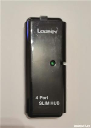 HUB mini UltraSlim USB 4 port 2.0 Lazer - imagine 4