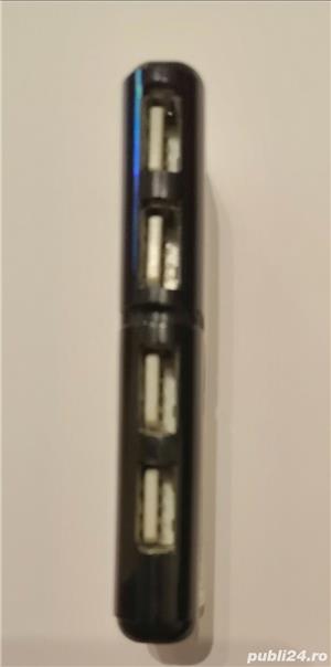 HUB mini UltraSlim USB 4 port 2.0 Lazer - imagine 3