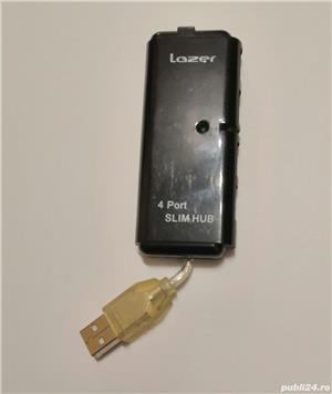 HUB mini UltraSlim USB 4 port 2.0 Lazer - imagine 2