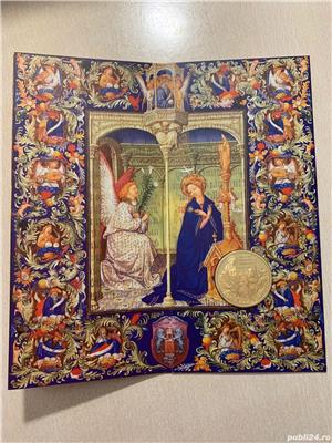 Felicitare medalie Crăciun religios 2011, cupru, Monetăria Statului, BNR