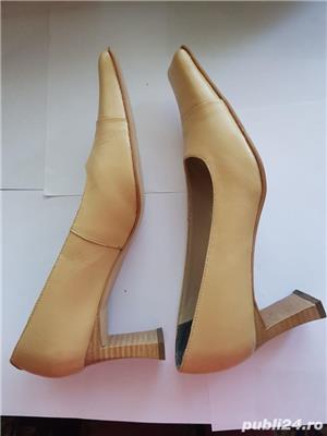 Pantofi damă piele vintage, nr. 37