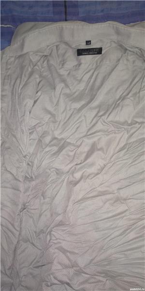 Camasa COUTURE Daniel Hechter UK gri cu model reliefat, maneca lunga - imagine 3