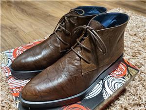 Ghete PERLATO dama NOI, piele naturala ,nr.39 ,maro