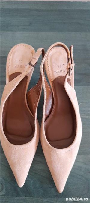 Pantofi din piele naturala marimea 37 - imagine 2