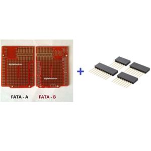 Kit pin conector stackable Arduino si Cablaj prototip UNO PCB Shield