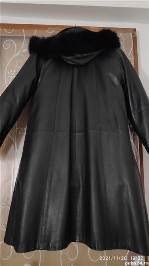 Haină de piele naturala, de damă - imagine 4