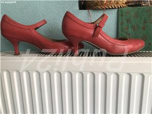 Pantofi cu toc , portocalii