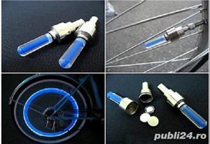Set 4x LEDuri pentru valve roti masina motocicleta bicicleta bec led auto bike cu senzor +CADOU! - imagine 6