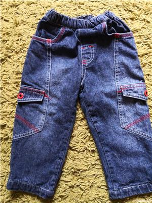 Set jeans si bluza pentru copii 12 luni  - imagine 4