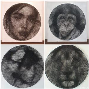 Tablouri decorative-String Art. - imagine 3