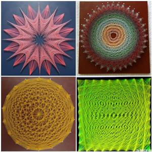 Tablouri decorative-String Art. - imagine 6