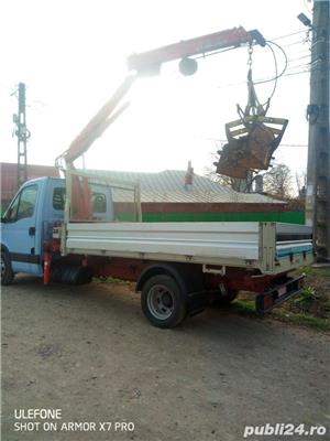 Transport auto specializat cu macara si basculare - imagine 2