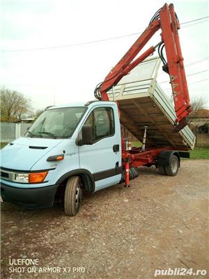 Transport auto specializat cu macara si basculare - imagine 3