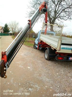Transport auto specializat cu macara si basculare - imagine 4