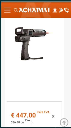 Pistol de Silicon cu acumulator pentru tuburi Cartușe de 380 până la 420 ml