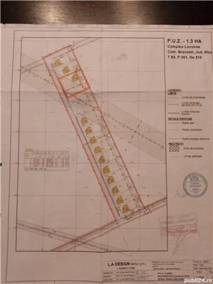 Teren constructie locuinta sup.1613 +468 mp gratuit drum de servitute de 9m.. Branesti Ilfov - imagine 3