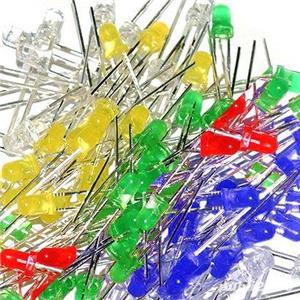 Led 3mm, culoare rosu galben verde alb albastru red yellow green blue