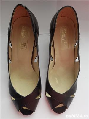Pantofi damă, piele si lac, nr.37