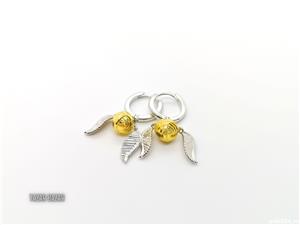 Cercei de argint Harry Potter - Golden Snitch	