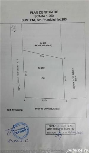 Vând 500mp teren Bușteni-Zamora cu certificat urbanism  - imagine 2