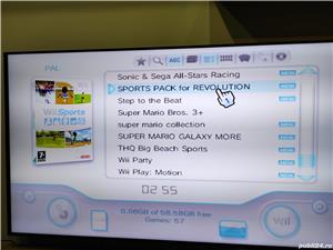 Stick USB 64GB  57 de jocuri Wii Mario Kart Just Dance 2020 Wii Party Wii Sports Resort Mario Party - imagine 2