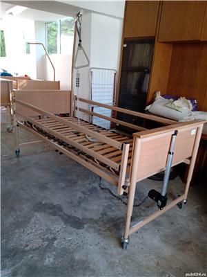 Pat medical electric de spital cu telecomanda - imagine 6