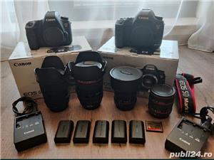 Canon 5d mark III 3 5dmk3 pachet complet baterii originale obiectiv - imagine 3
