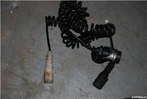 Cablu Electric Spiralat Adaptor Priza, Auto, Tip Y, N/S, 15/7/7, Mufa 7 / 24V, 9 Pini Activi, 3.5m