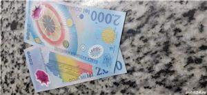 Vand  4 bancnote de 500 lei, 1992, cu tema Brancusi; 2 bancnote 2000 LEI 1999, cu tema eclipsa - imagine 3