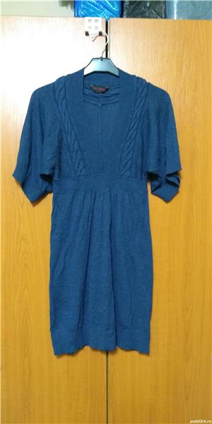 Rochie/ Tunica tricot Miss Selfridge UK , bleomarin cu anchior in V - imagine 5