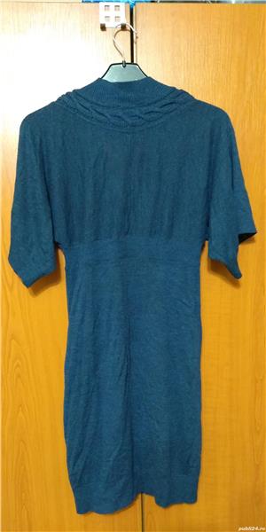 Rochie/ Tunica tricot Miss Selfridge UK , bleomarin cu anchior in V - imagine 6