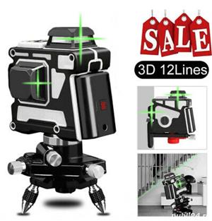 Nivela laser 360 grade, verde, antișoc, antipraf, antiumezeala - imagine 10