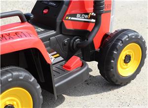 Tractor electric pt. copii Kinderauto BJ-611 70W 12V cu Remorca si RC - imagine 5