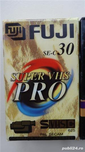 Caseta sigilata BASF ec 30 vhs C,casete noi FUJI se-c30 super vhs - imagine 3